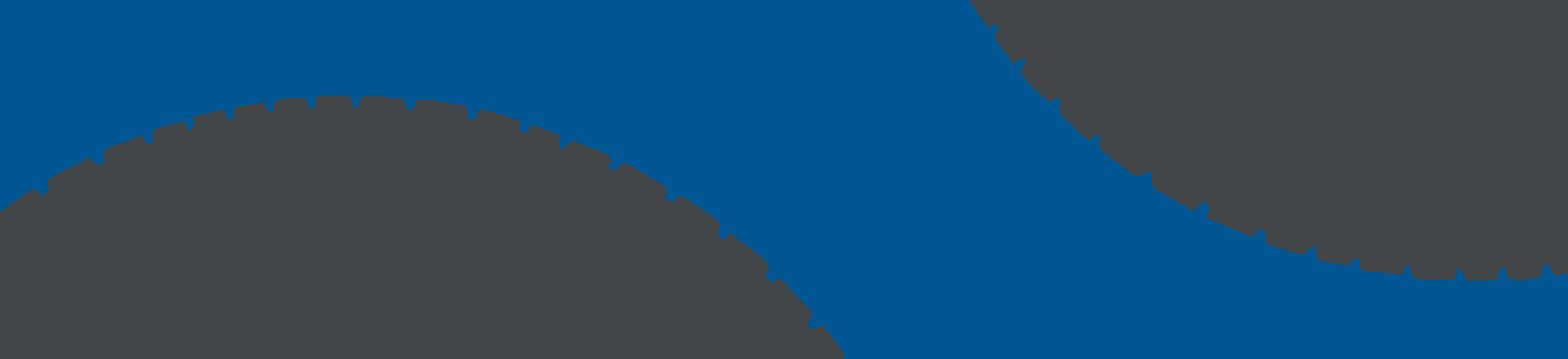 Abstract decorative banner with overlapping wave shapes in navy blue and dark gray, featuring jagged, tread-like edges reminiscent of tire tracks.